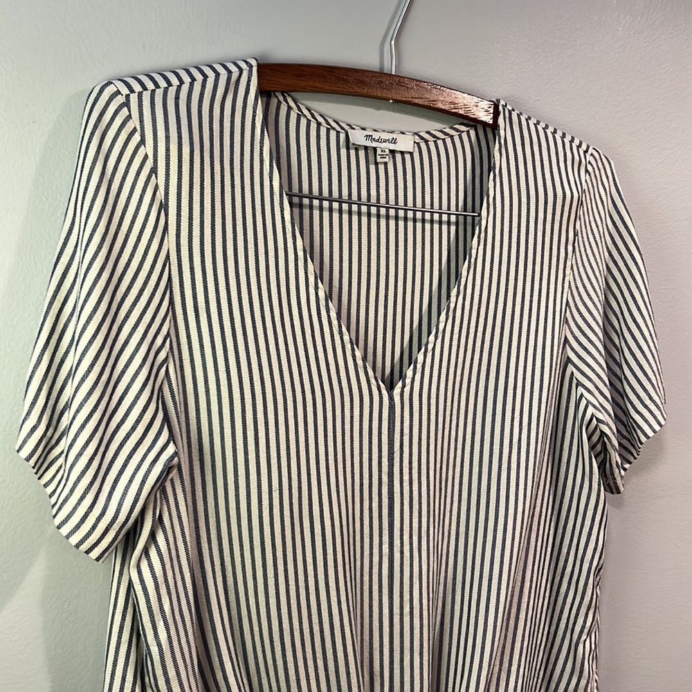 Madewell XS Boxy Tee with Tie